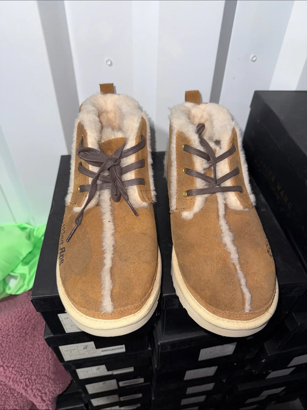 Like New Ugg x Bape A Bathing Ape Neumel Boots Chestnut US 10 EU 43